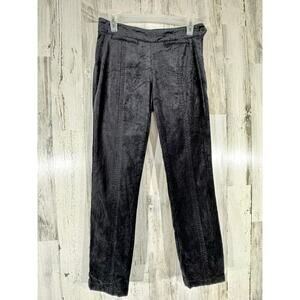 Anthropologie Velvet Ankle Pants The‎ Essential Slim Size 0 (27x27) Black Skinny
